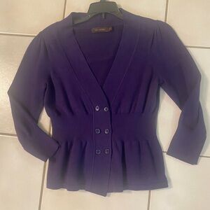 The Limited Purple Tailored Blazer Suit Jacket